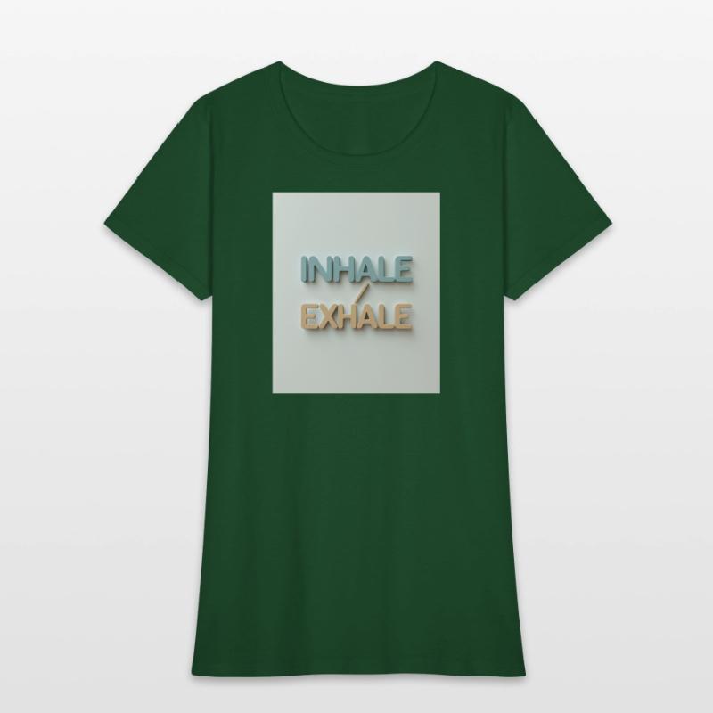 Inhale Exhale Minimalist Calm Tee