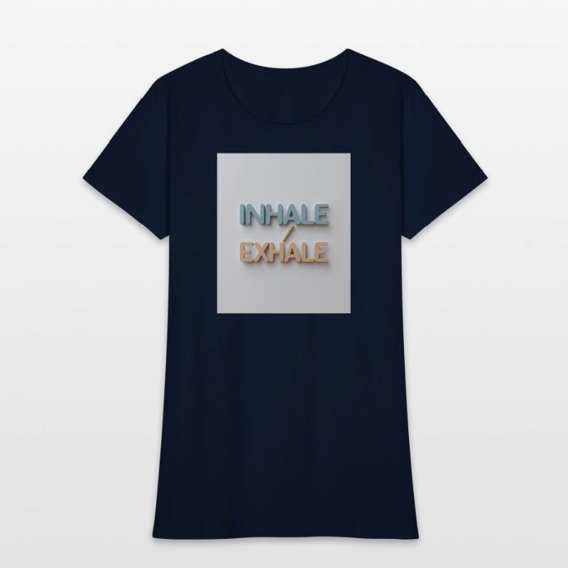 Inhale Exhale Minimalist Calm Tee