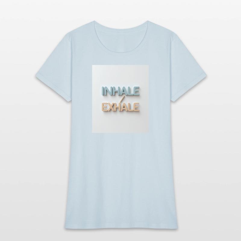 Inhale Exhale Minimalist Calm Tee