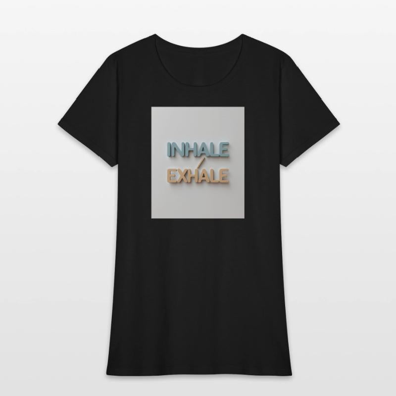 Inhale Exhale Minimalist Calm Tee