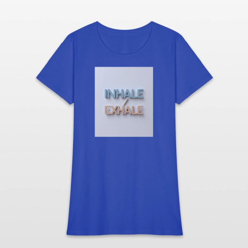 Inhale Exhale Minimalist Calm Tee