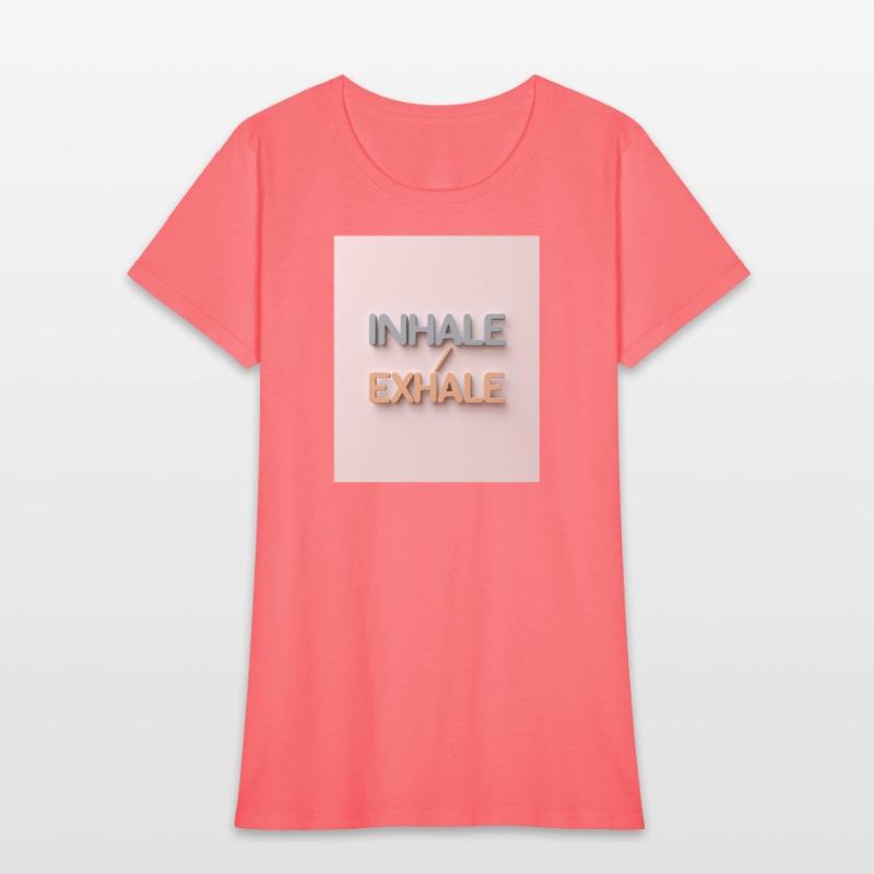 Inhale Exhale Minimalist Calm Tee