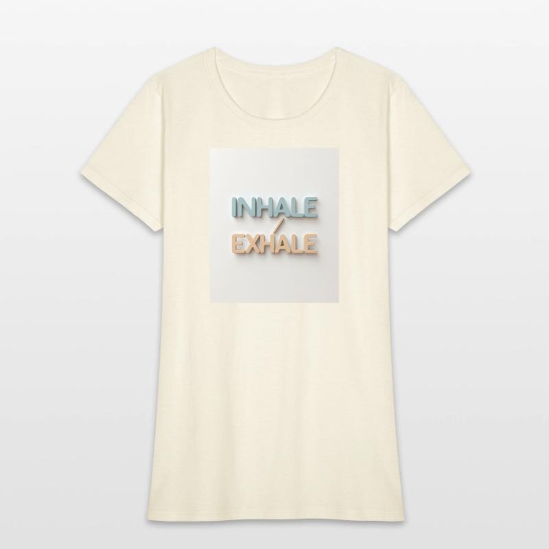 Inhale Exhale Minimalist Calm Tee