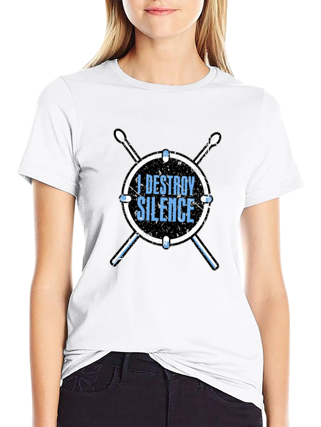 I Destroy Silence Drummer T-Shirt