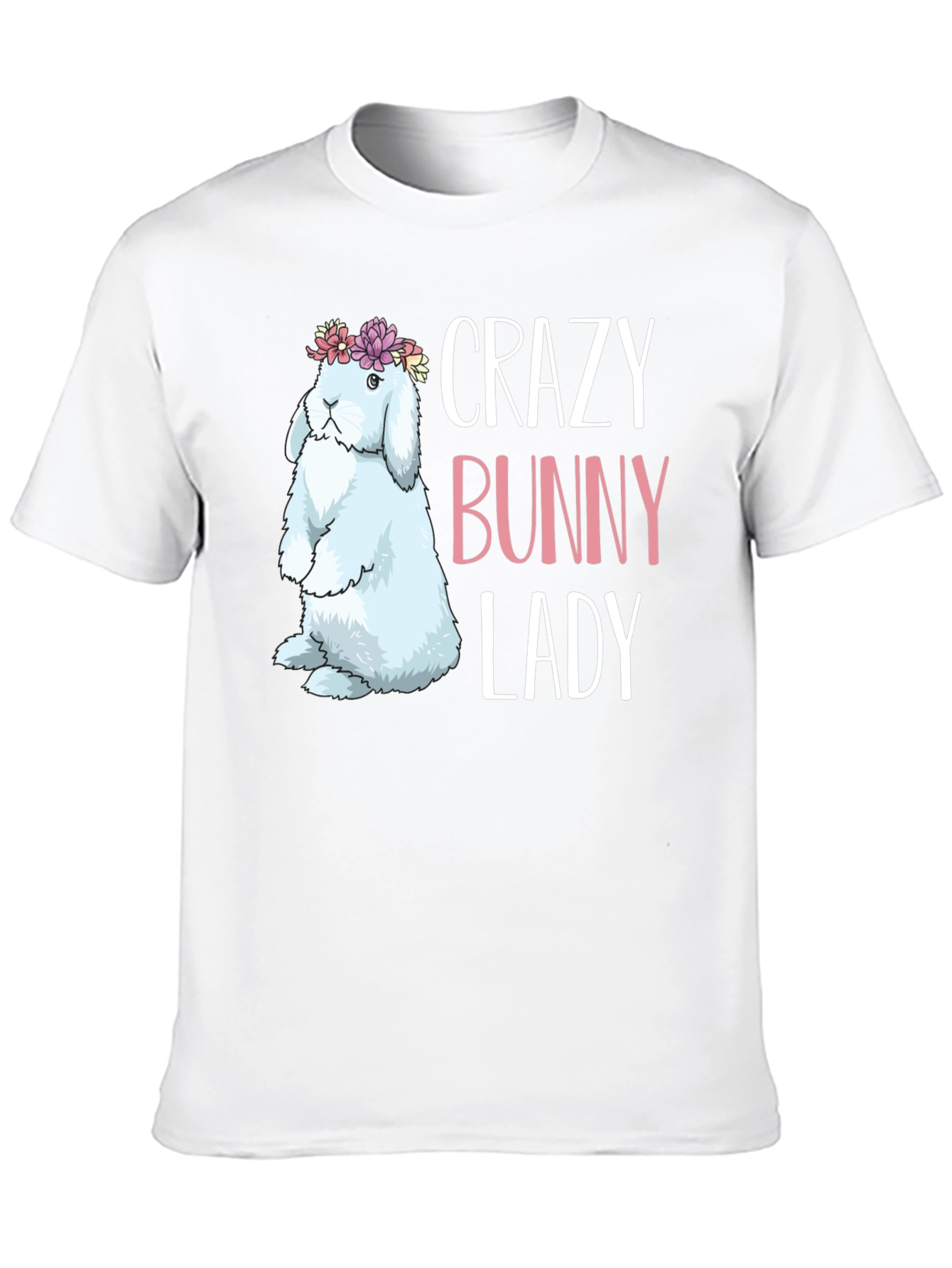 Crazy Bunny Lady T-Shirt - Easter Apparel