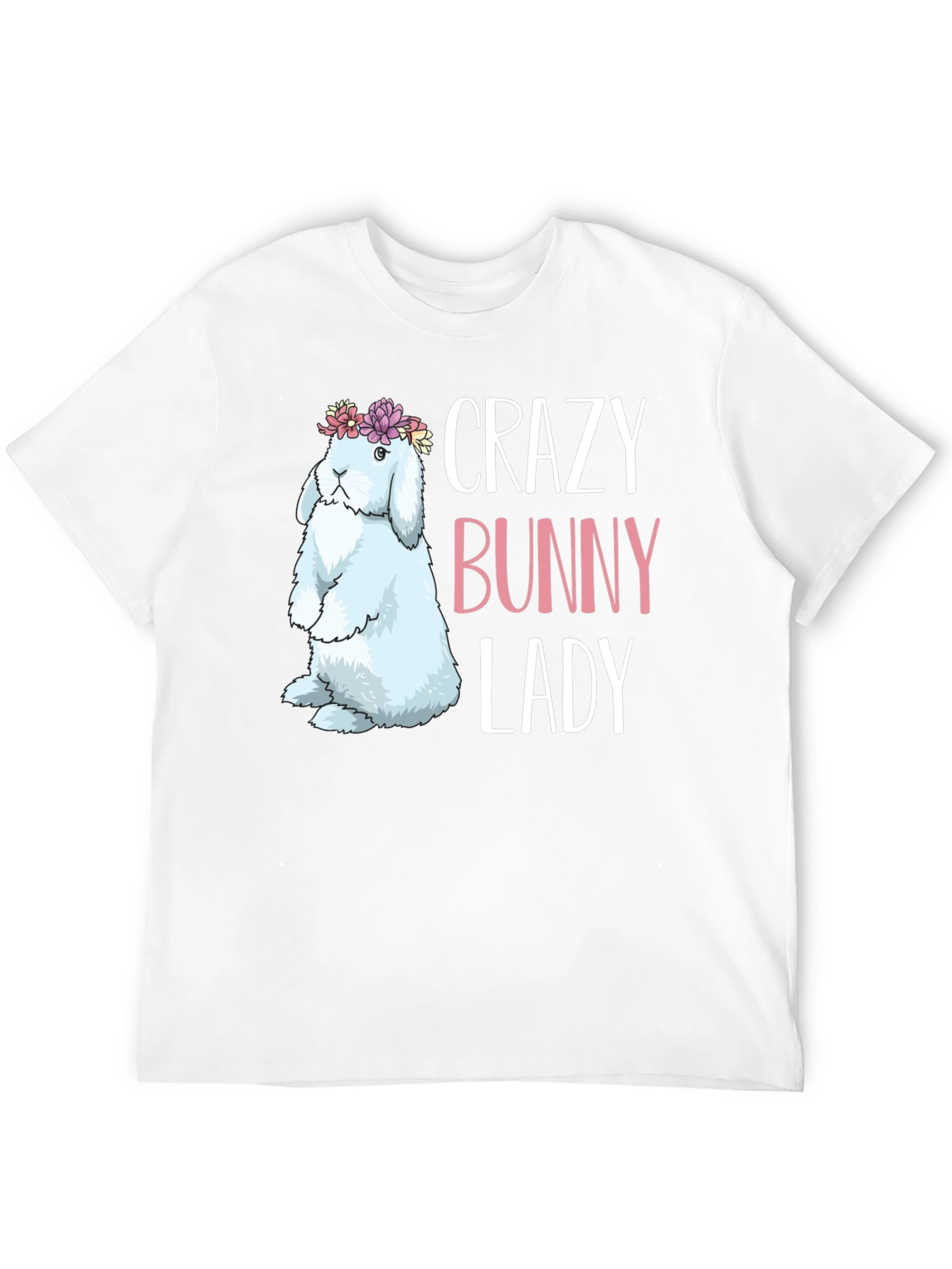 Crazy Bunny Lady T-Shirt - Easter Apparel