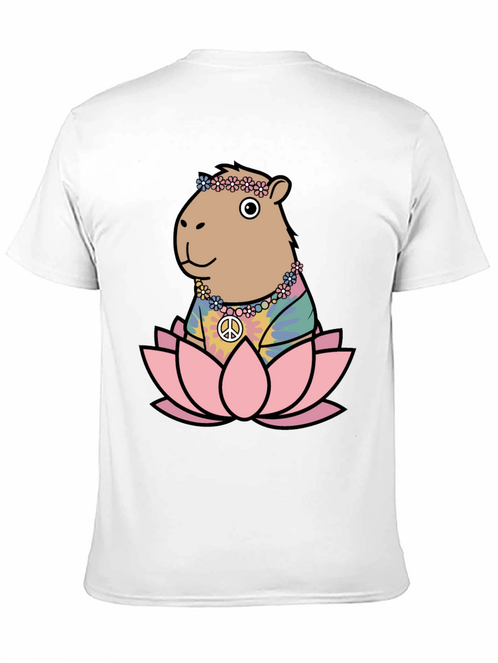 Hippie Capybara Lotus T-Shirt