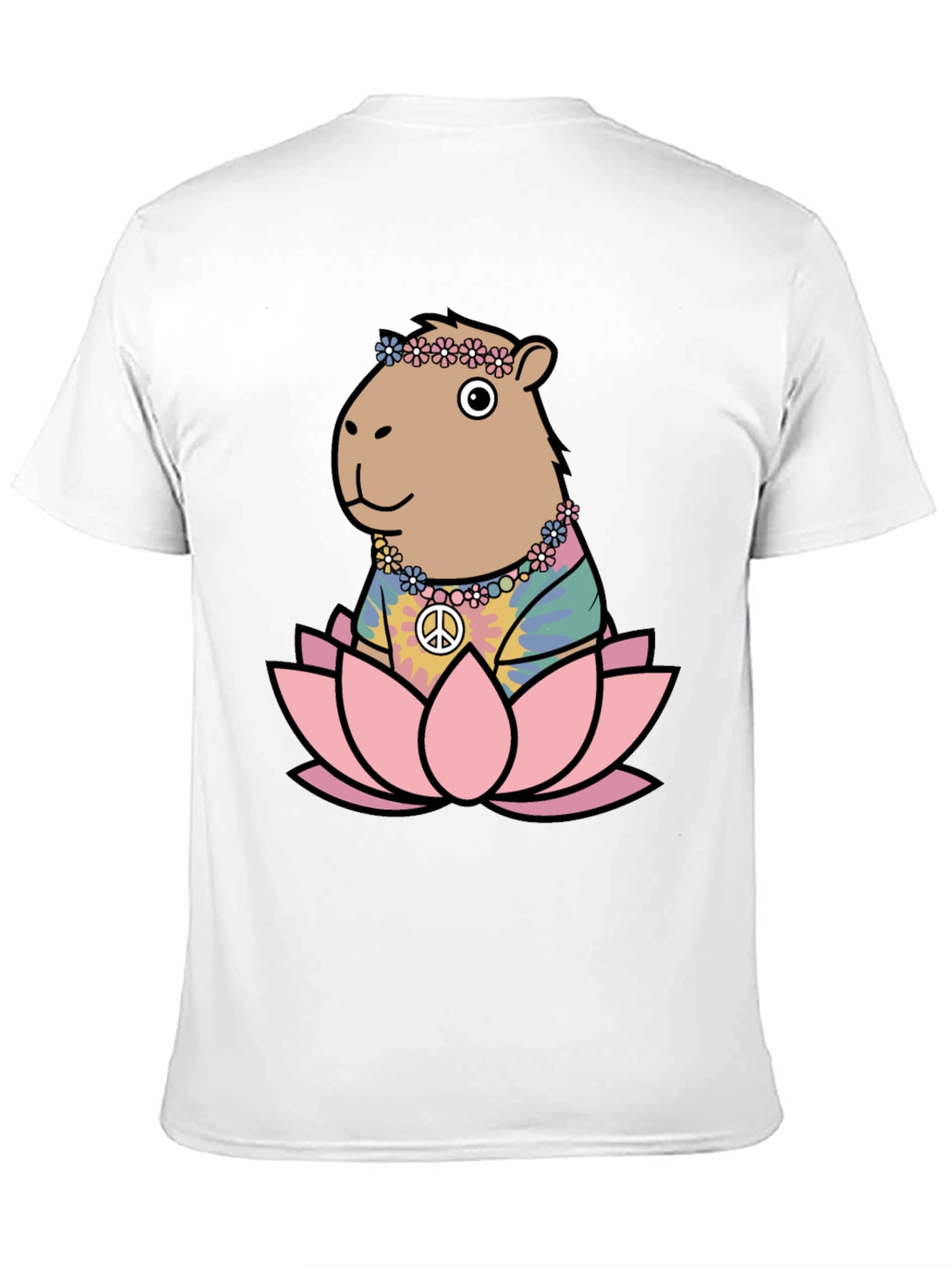 Hippie Capybara Lotus T-Shirt