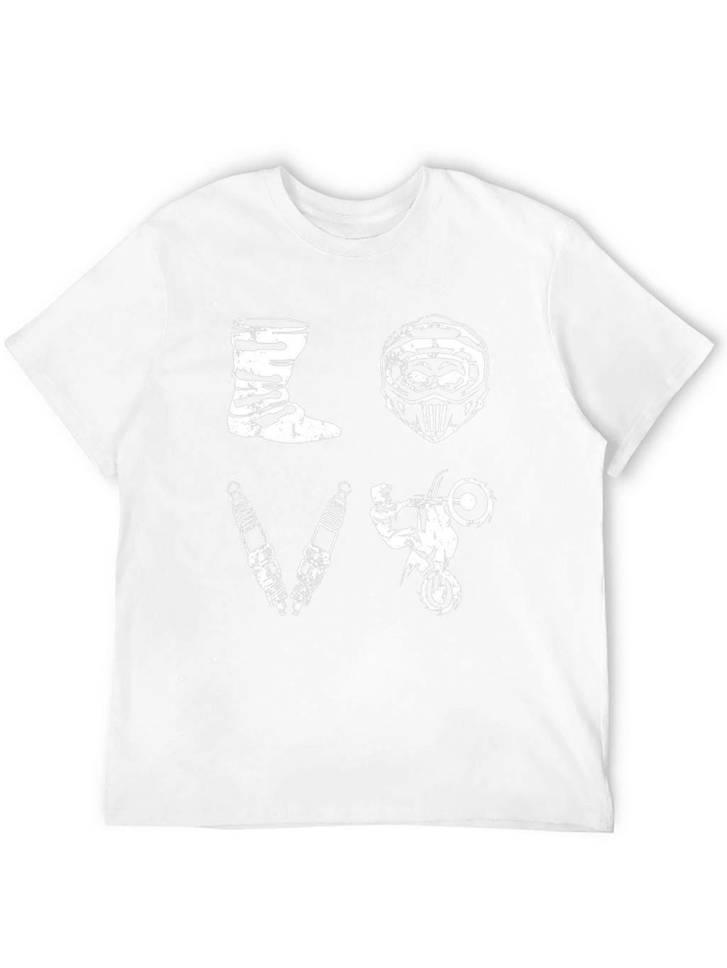 Motocross Love Graphic Black T-Shirt