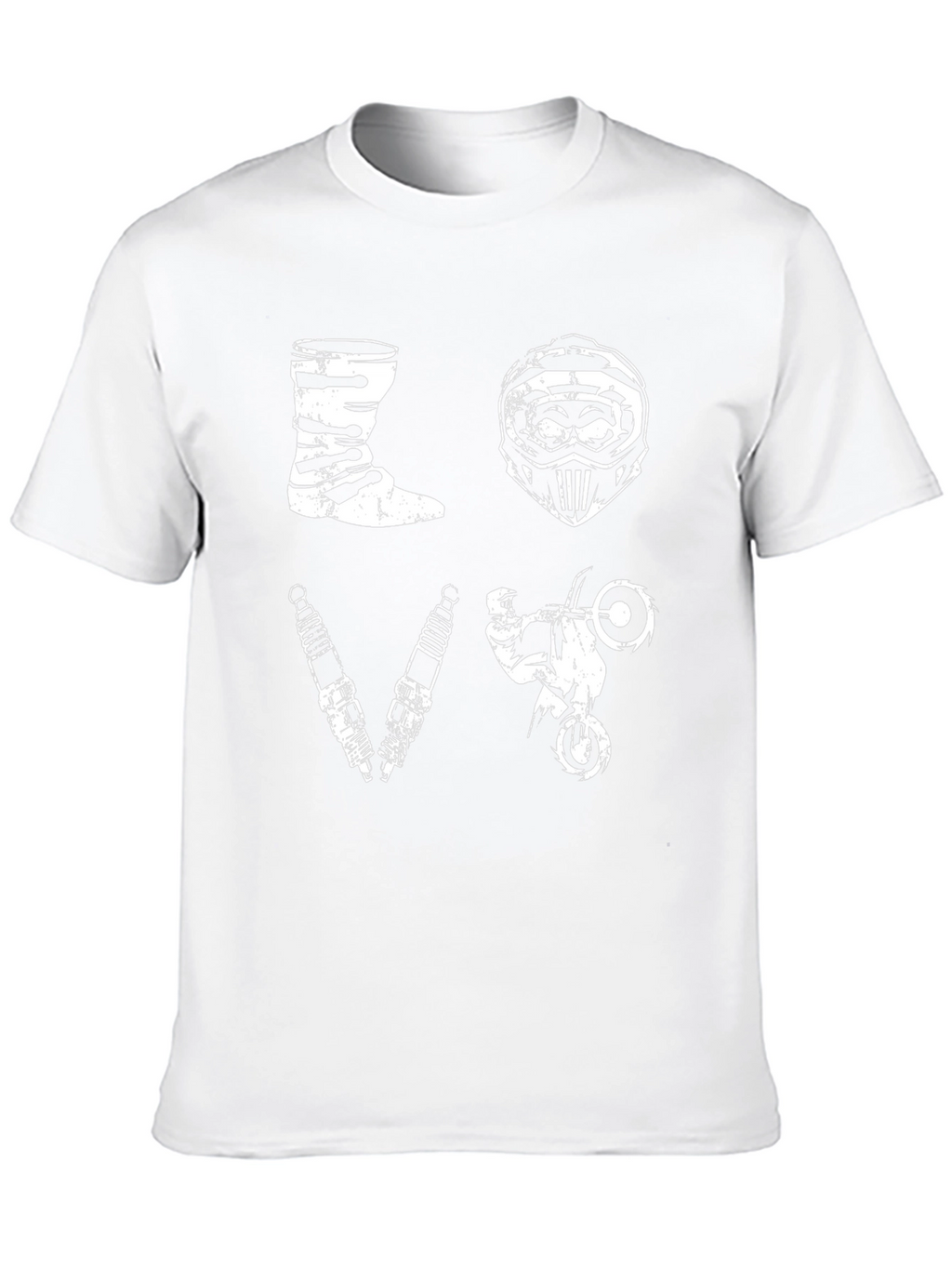 Motocross Love Graphic Black T-Shirt