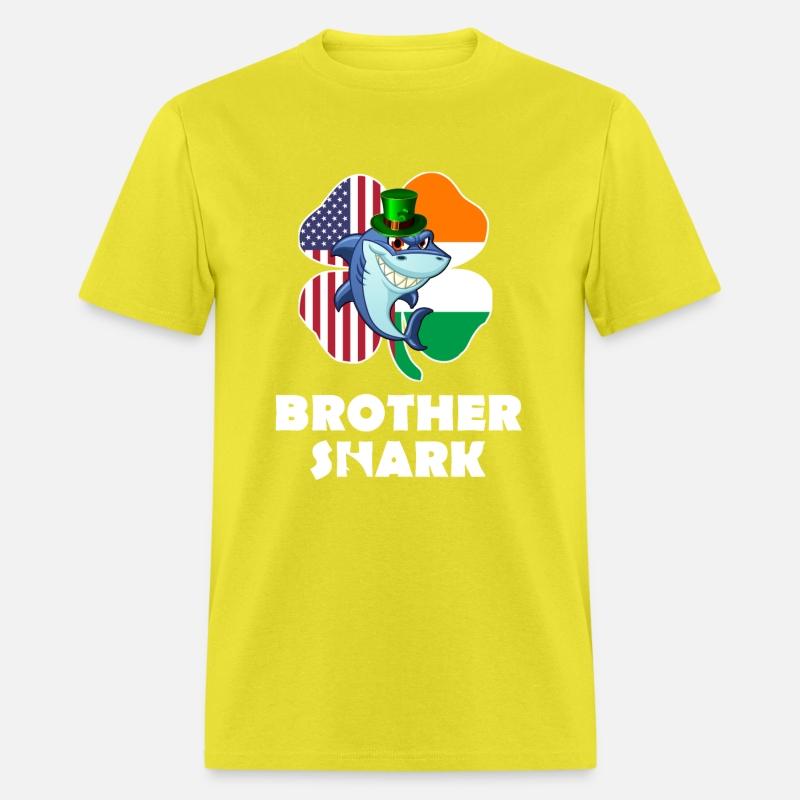 Irish American Flag Ireland Shamrock Brother Shark
