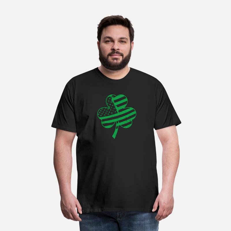Irish American Flag Shamrock For
