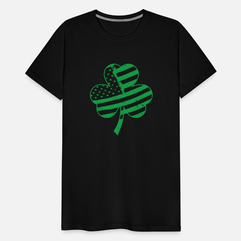 Irish American Flag Shamrock For