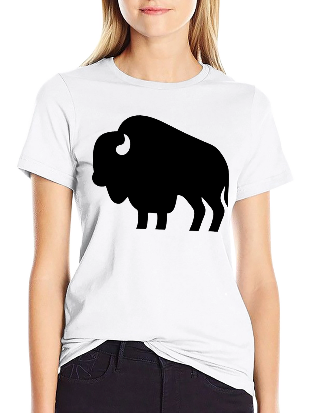 Buffalo Silhouette Tee - Bold Graphic Print Shirt