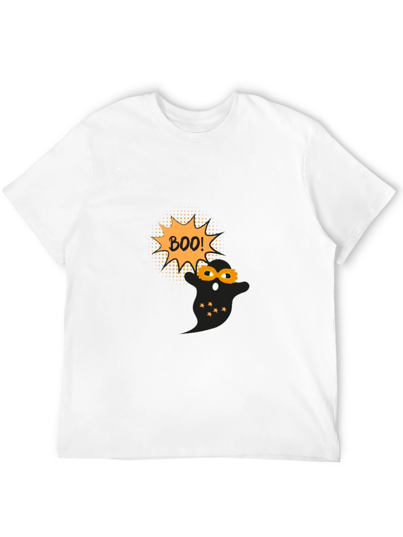 Halloween Ghost Boo! Black T-Shirt