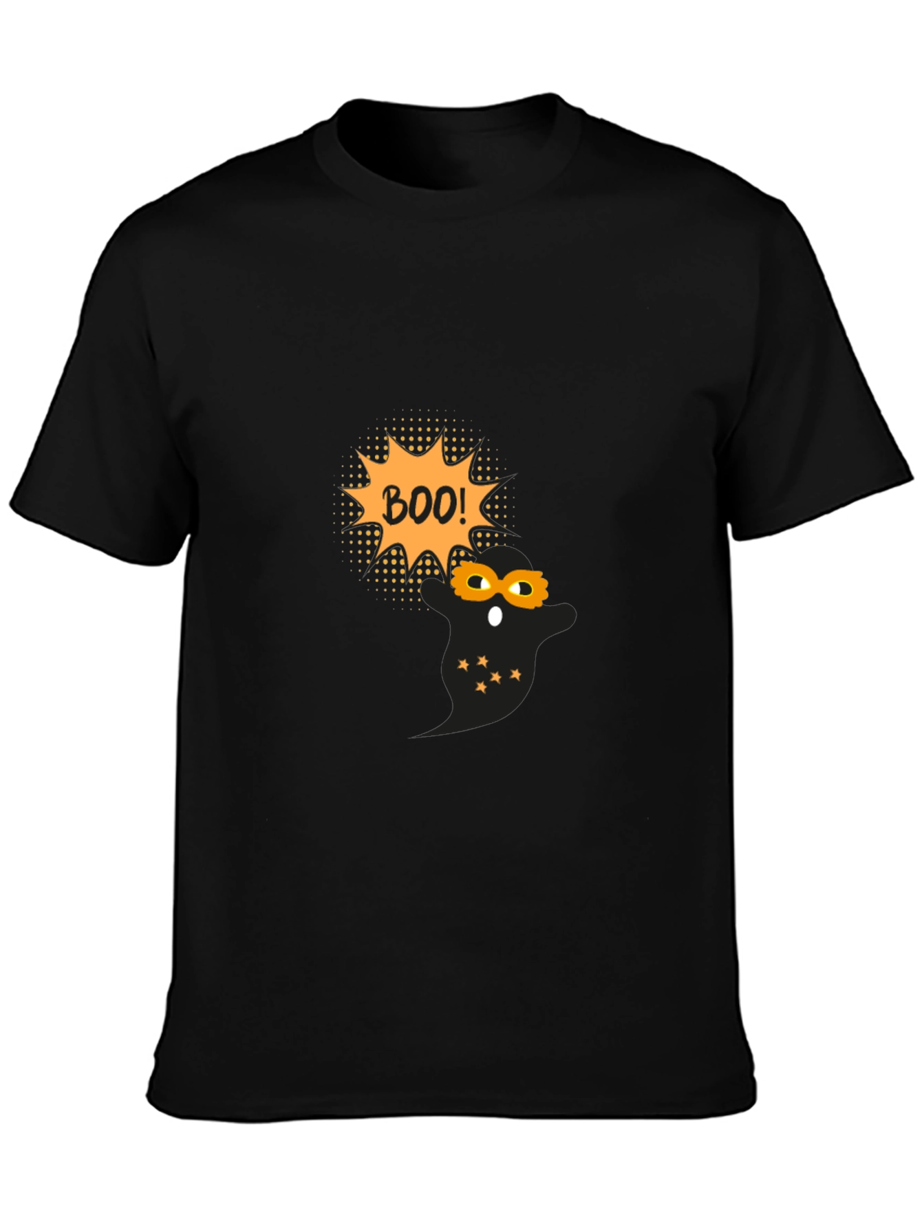 Halloween Ghost Boo! Black T-Shirt