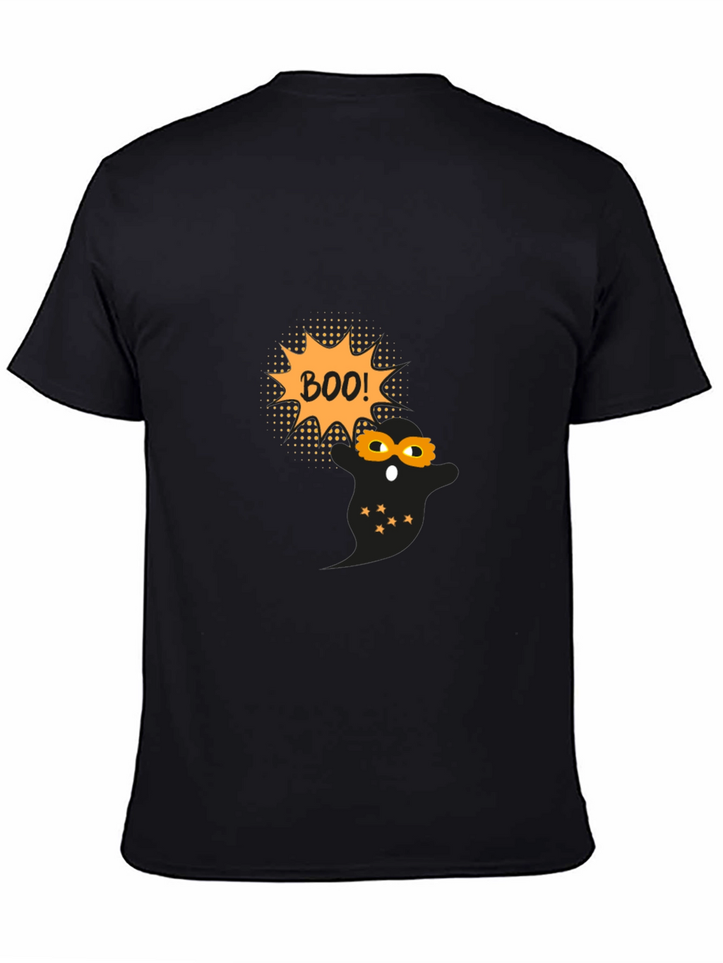 Halloween Ghost Boo! Black T-Shirt