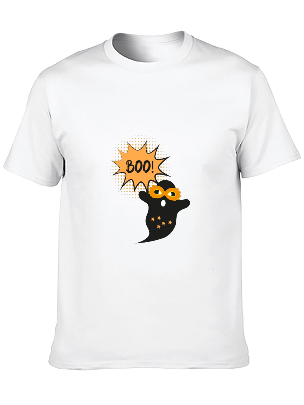 Halloween Ghost Boo! Black T-Shirt