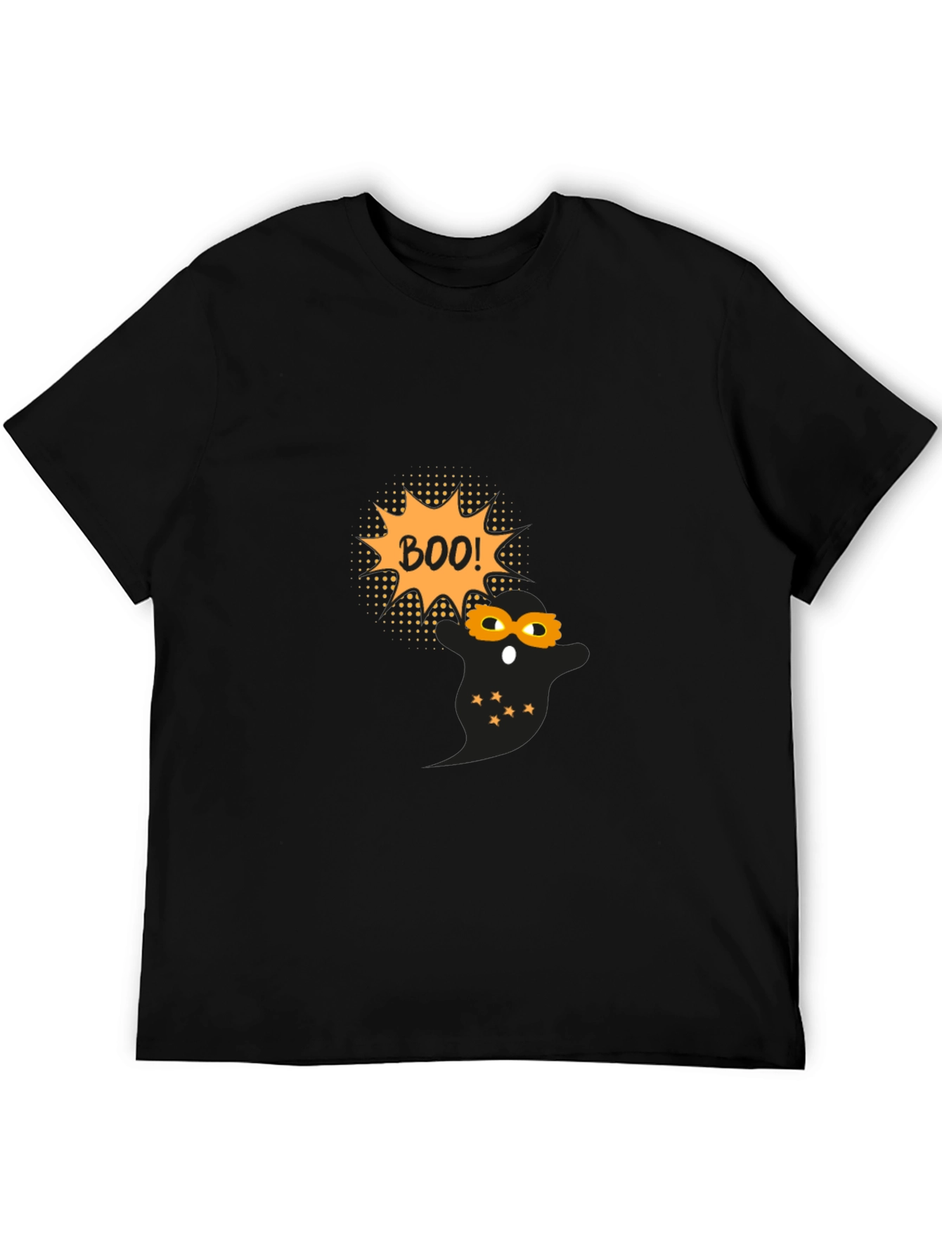 Halloween Ghost Boo! Black T-Shirt