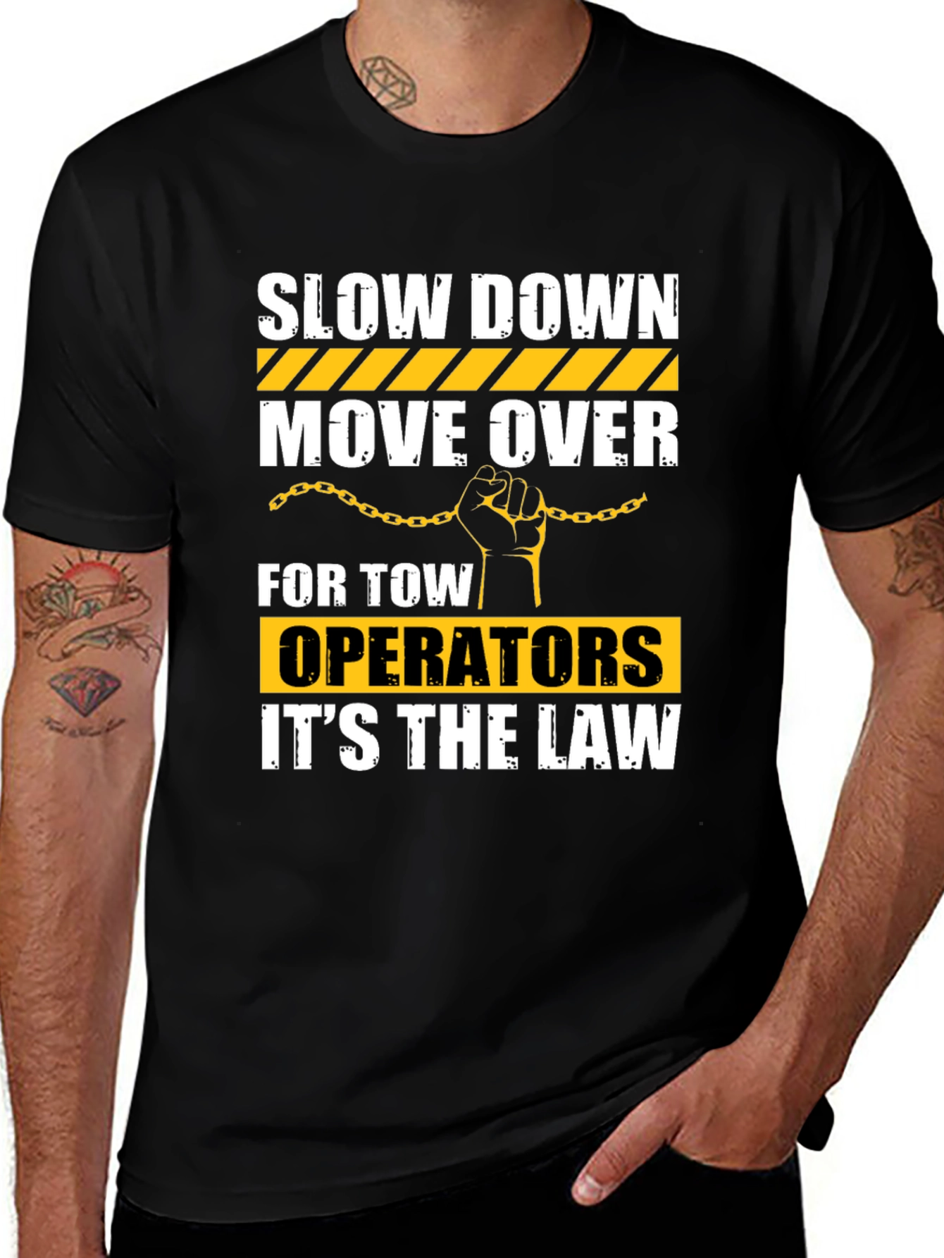 Slow Down Move Over Tow Operator T-Shirt
