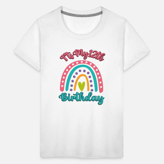 Its My 12th Birthday Rainbow For Girls 12 year old
