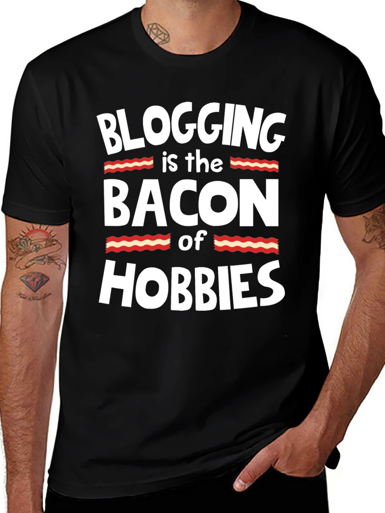 Blogging is the Bacon of Hobbies T-Shirt