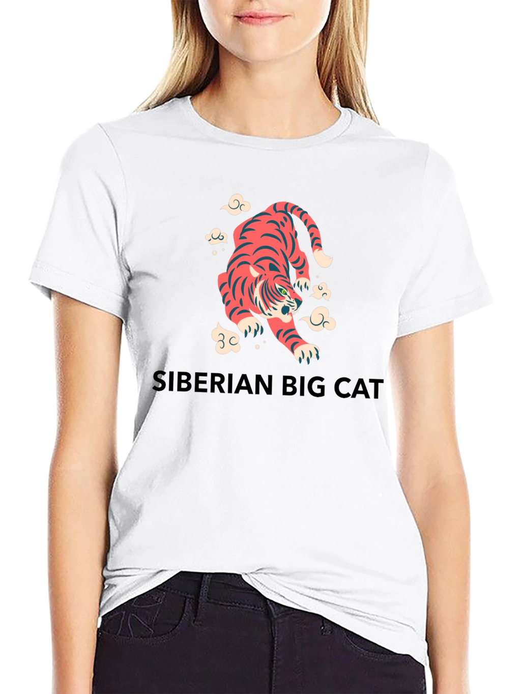 Tiger Graphic Tee - Siberian Big Cat Shirt