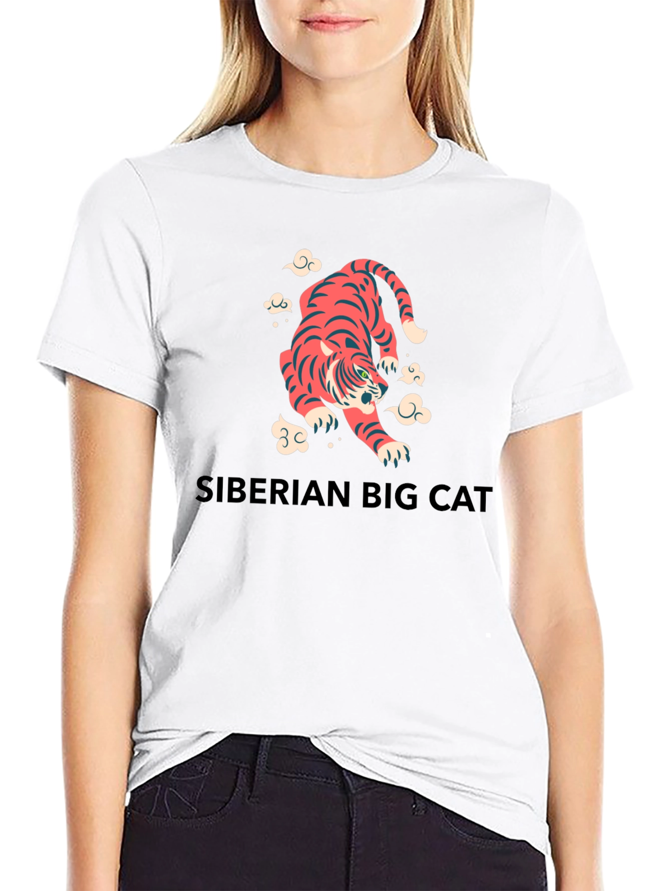 Tiger Graphic Tee - Siberian Big Cat Shirt