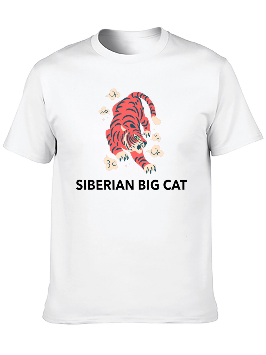 Tiger Graphic Tee - Siberian Big Cat Shirt