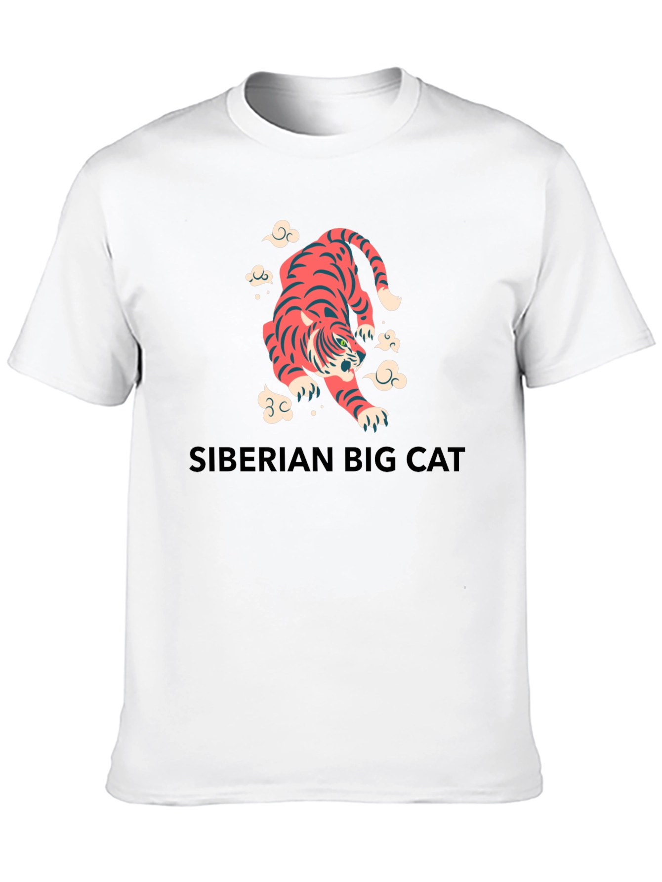 Tiger Graphic Tee - Siberian Big Cat Shirt