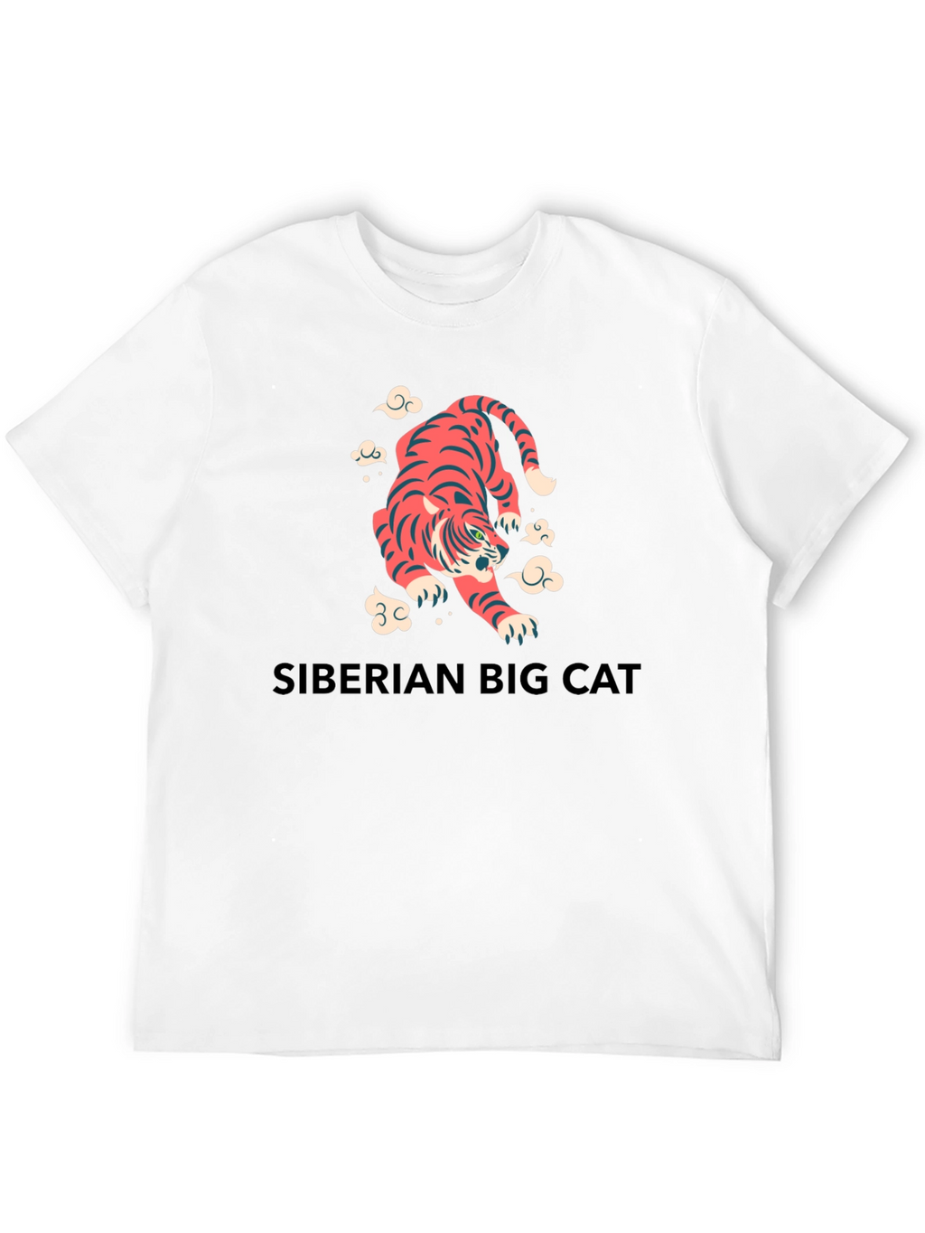 Tiger Graphic Tee - Siberian Big Cat Shirt