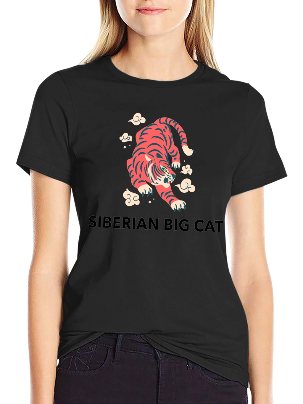 Tiger Graphic Tee - Siberian Big Cat Shirt