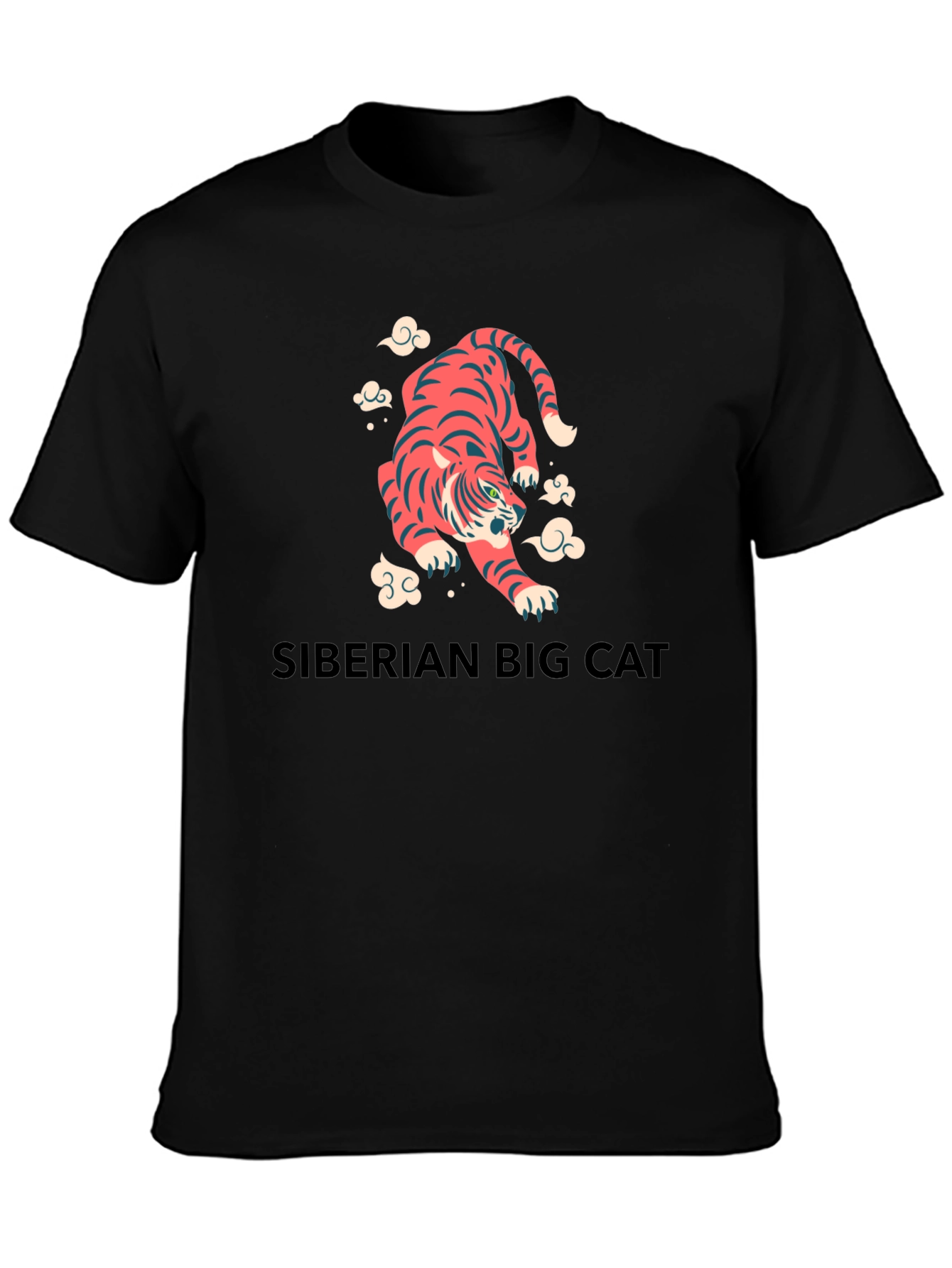 Tiger Graphic Tee - Siberian Big Cat Shirt