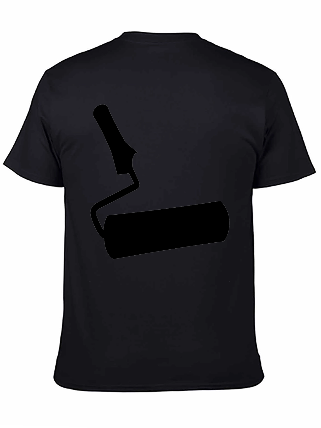 Paint Roller Graphic Black T-Shirt