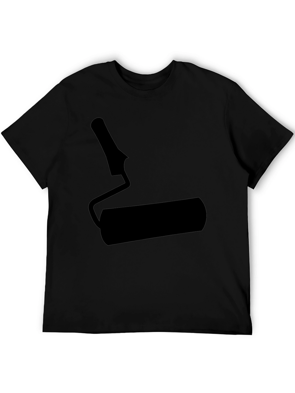 Paint Roller Graphic Black T-Shirt