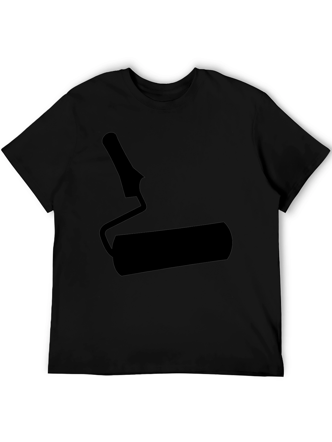 Paint Roller Graphic Black T-Shirt