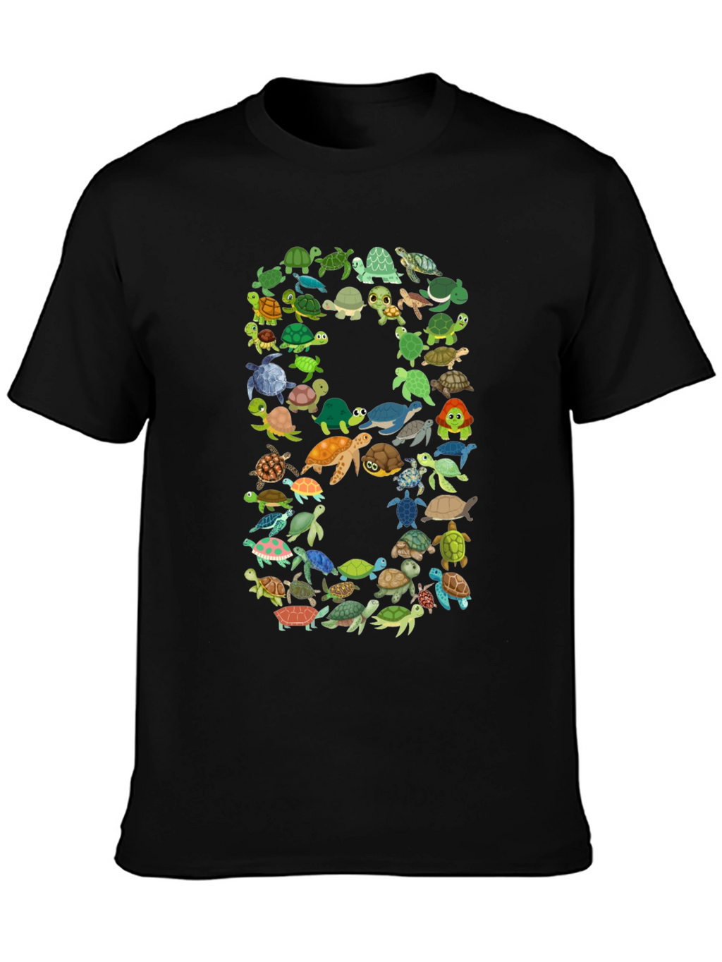Turtle Number 8 Graphic T-Shirt