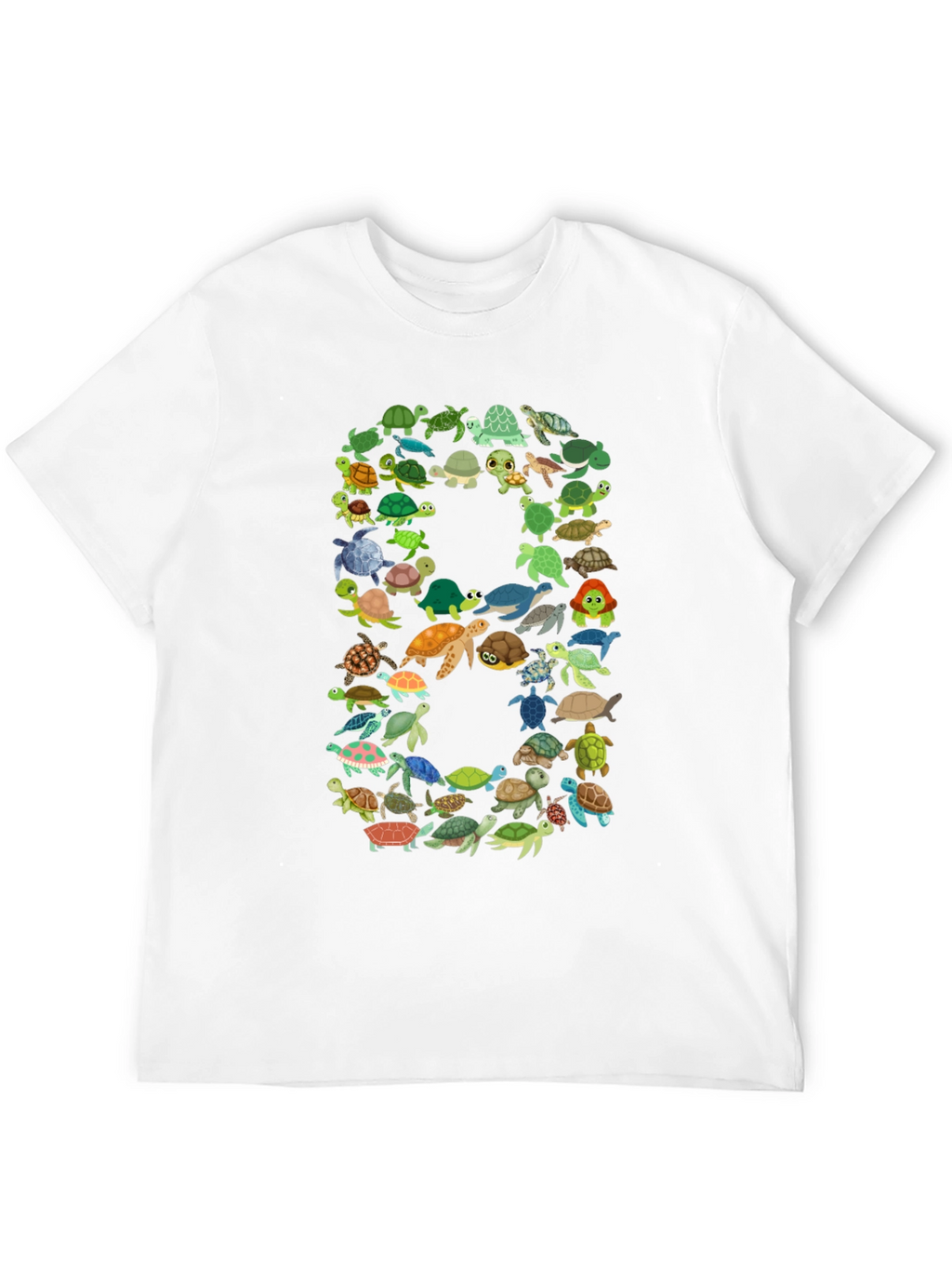 Turtle Number 8 Graphic T-Shirt