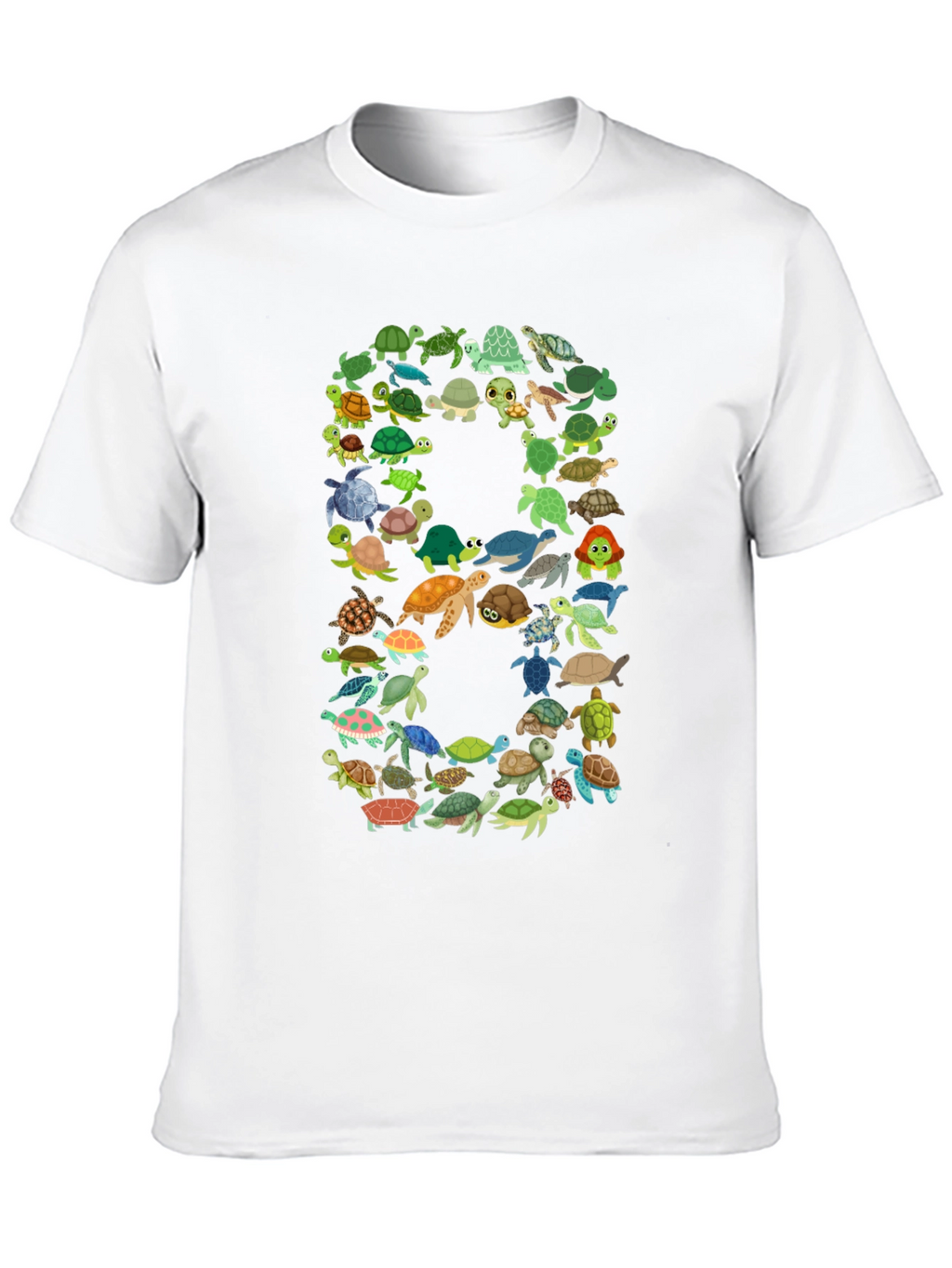 Turtle Number 8 Graphic T-Shirt