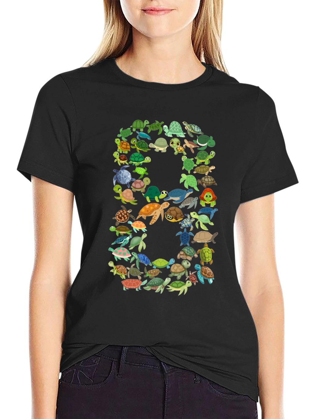 Turtle Number 8 Graphic T-Shirt