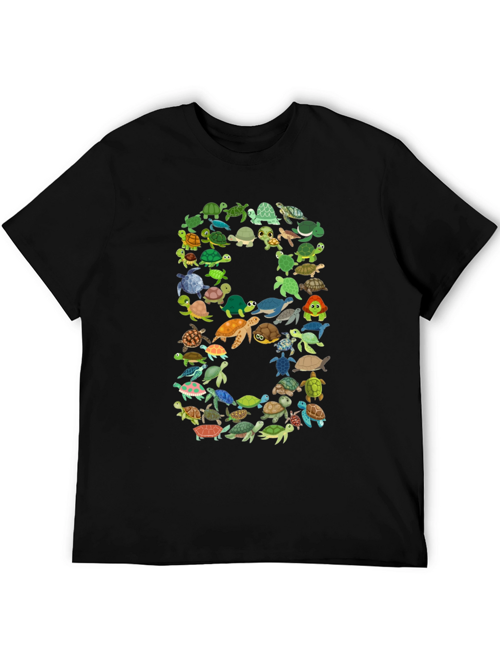 Turtle Number 8 Graphic T-Shirt