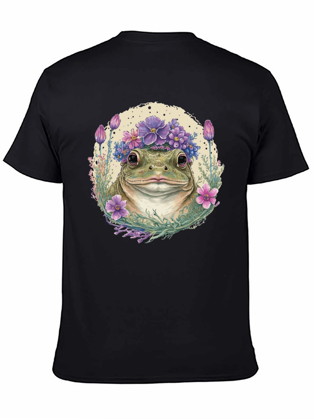 Frog with Flower Crown Graphic Tee