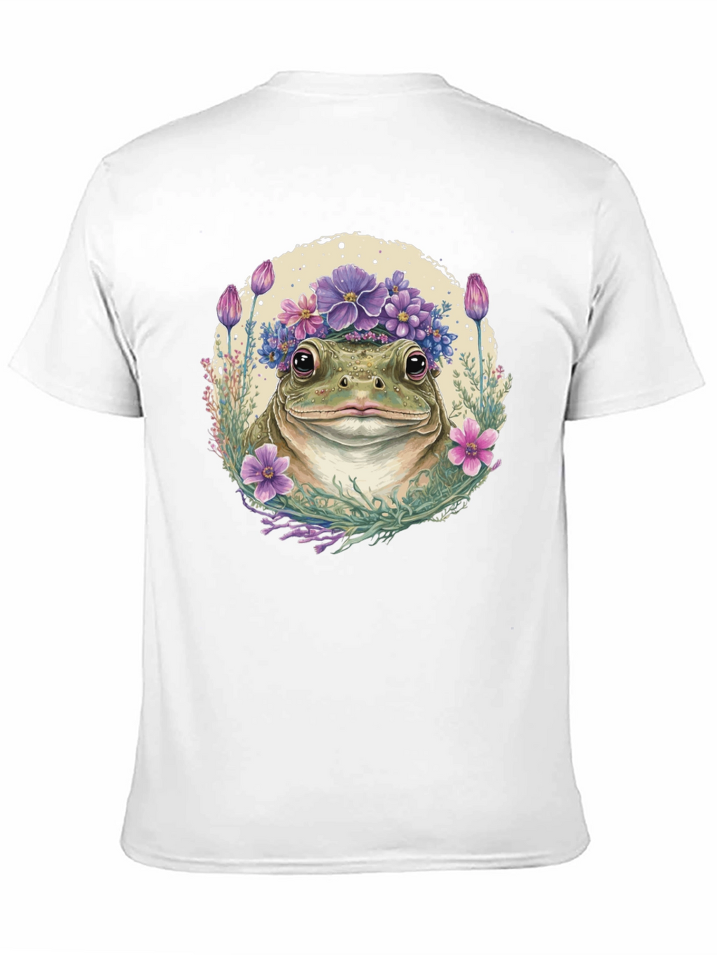 Frog with Flower Crown Graphic Tee