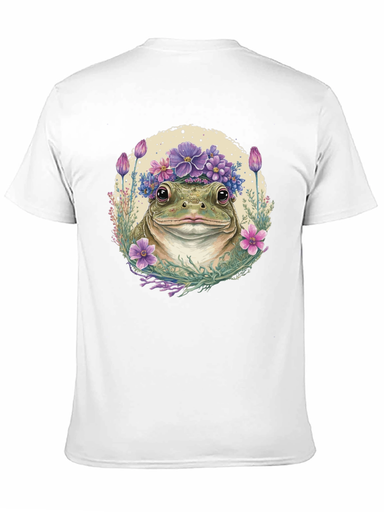 Frog with Flower Crown Graphic Tee
