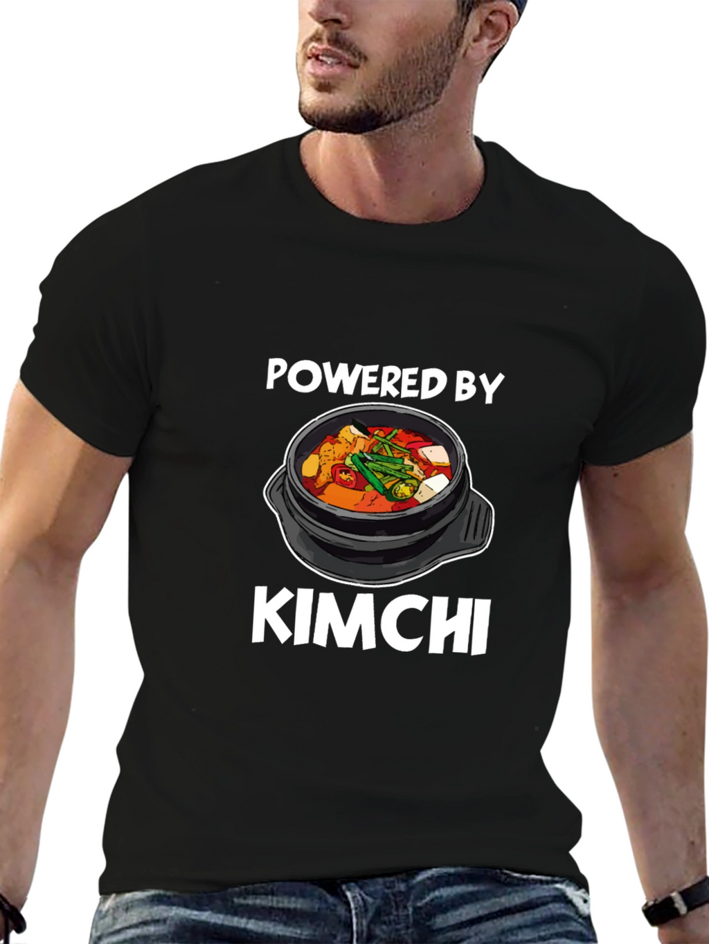 Powered by Kimchi Graphic T-Shirt