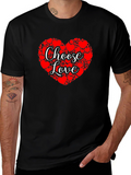 Choose Love Heart Graphic Tee - Black