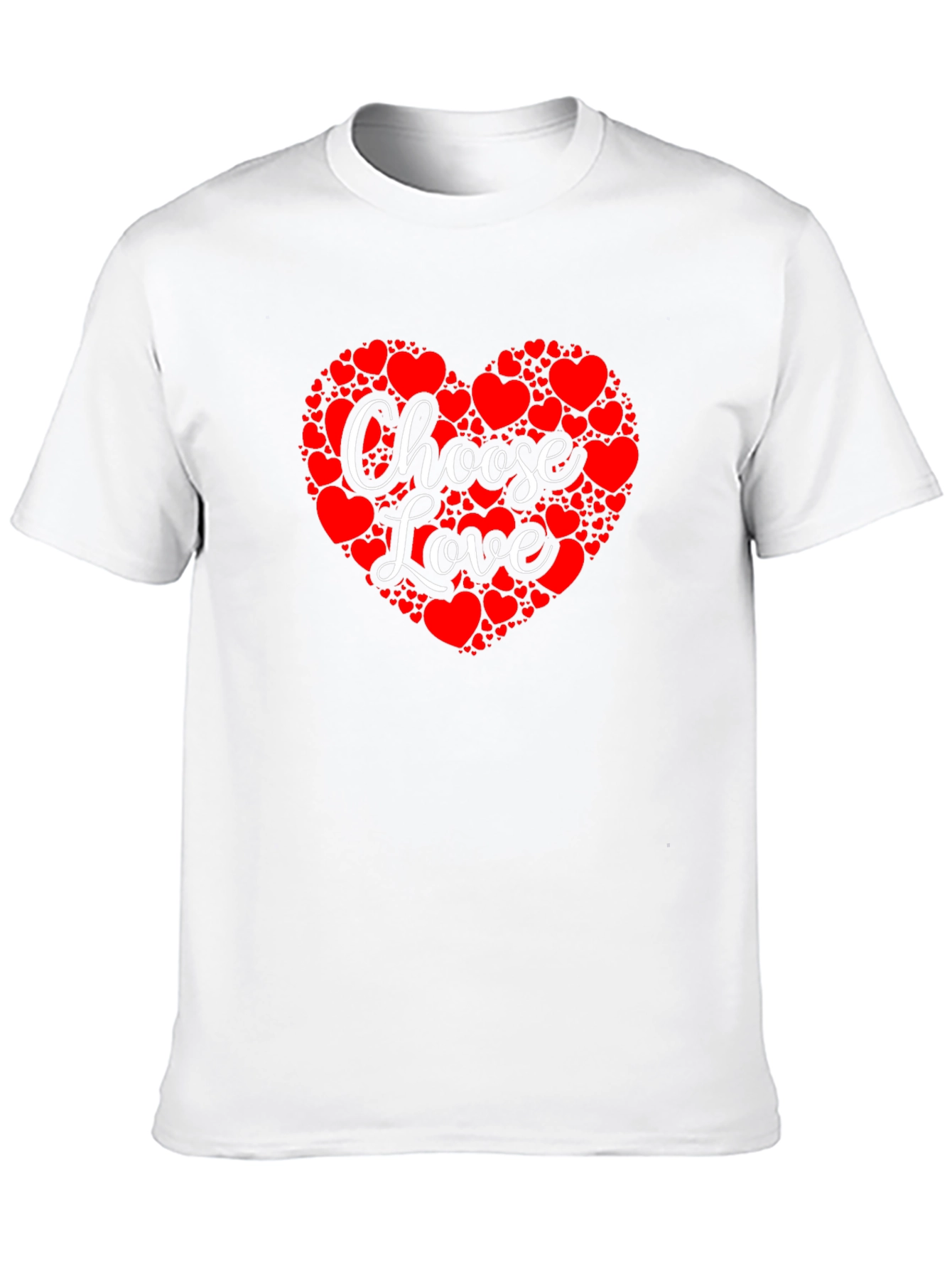 Choose Love Heart Graphic Tee - Black