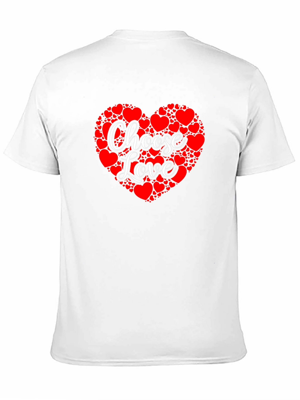 Choose Love Heart Graphic Tee - Black