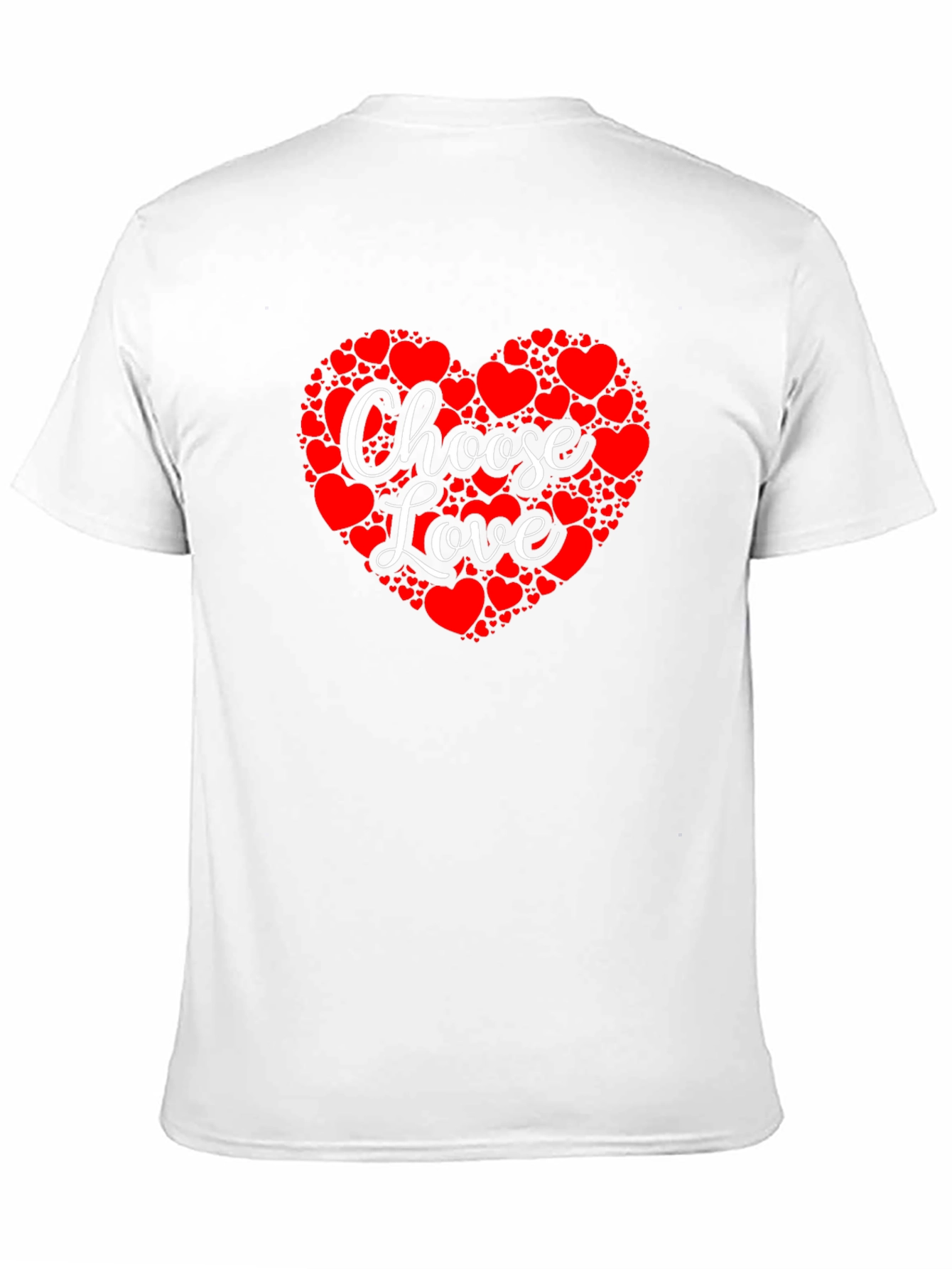 Choose Love Heart Graphic Tee - Black