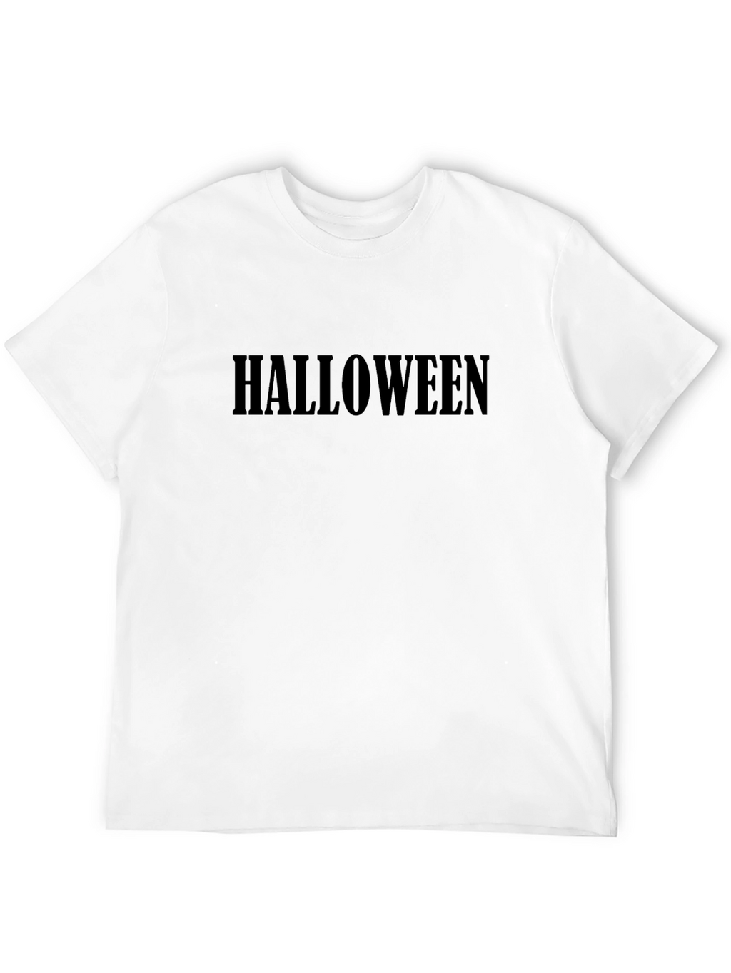 Halloween Text T-Shirt - Black